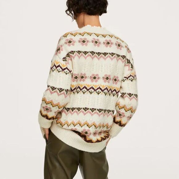 Mango Multi Color Knit Cardigan New - Picture 5 of 6